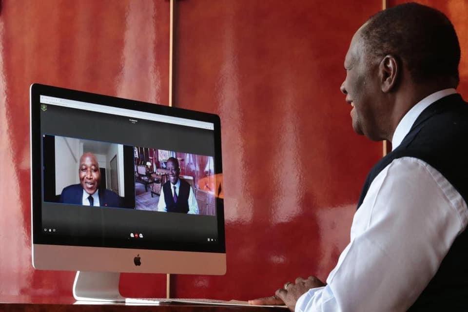 En repos médical à Paris, Gon Coulibaly s’est entretenu par visioconférence avec Ouattara (Officiel)