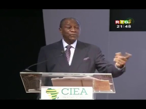 Discours histoique d'Alpha CondÃ© Ã  Abidjan au forum CIEA